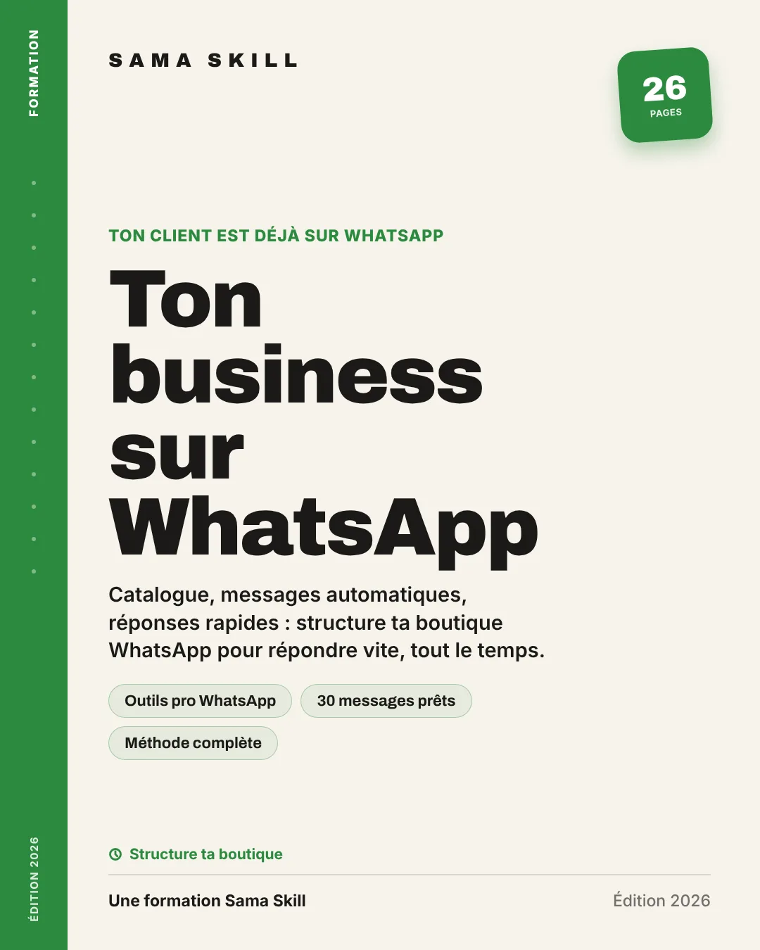 Lance ton business sur WhatsApp